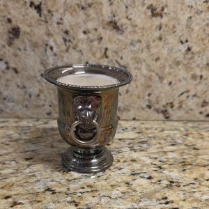 Vintage Toothpick Holder, mini wine cooler, salt dish, silver plate